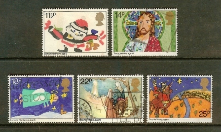 UK 1981 Used Stamp(s) Christmas 895-899 - Used Stamps