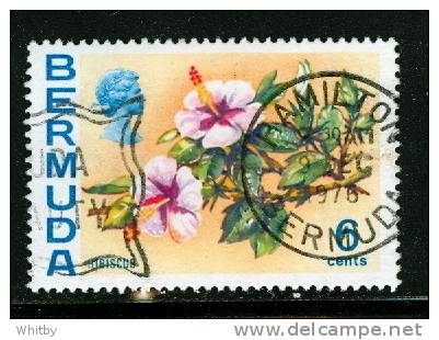 1970 Bermuda 6c Hibiscus Issue #260  Hamilton Cancel - Bermuda