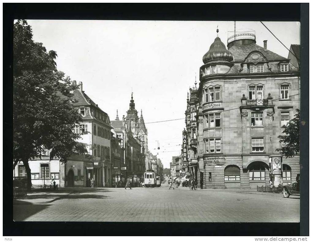 REAL PHOTO POSTCARD HEILBRONN GERMANY DEUTSCHLAND CARTE POSTALE OLD CARS TRAM - Heilbronn