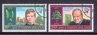 ASCENSION 1974 CTO Stamps Churchill 181-182 #3053 - Sir Winston Churchill