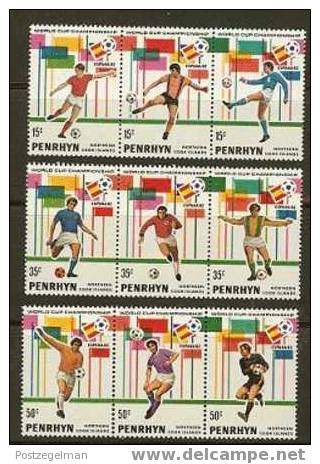 PENRHYN 1982 MNH Stamp(s) World Cup Football 237-245  #6139 - 1982 – Spain