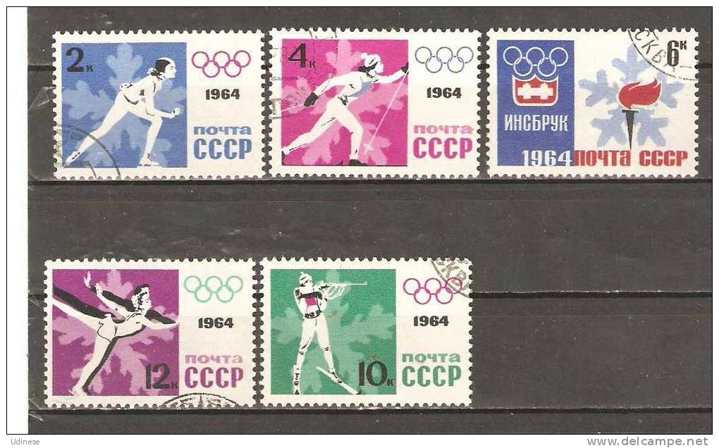 USSR 1964  - CPL. SET - USED OBLITERE GESTEMPELT - Inverno1964: Innsbruck