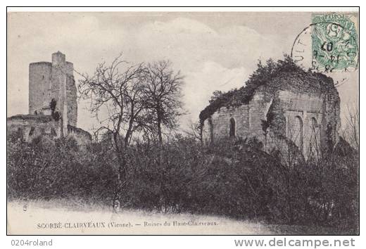 Dep 86 - Scorbè Clairveaux - Ruines Du Haut Clairveaux  : Achat Immédiat - Scorbe Clairvaux