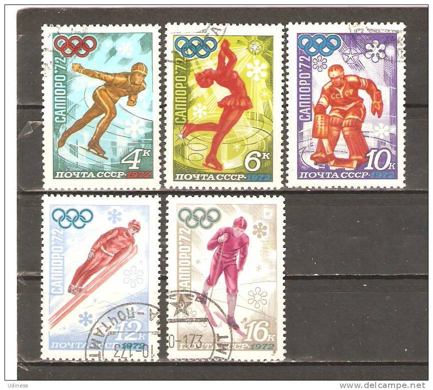 USSR 1972  - WINTER OLYMPIC GAMES - CPL. SET - USED OBLITERE GESTEMPELT - Winter 1972: Sapporo