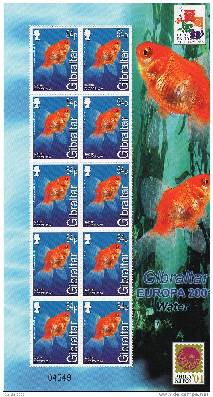 Gibraltar 2001 / Set X 4 MS - 2001