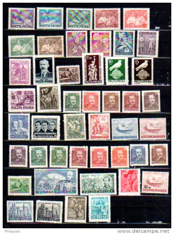 1949-1951  UPU, Chopin, Foire De Poznam, Bierut, Entre 554 Et 607 *, Cote 83,10 € - Nuovi