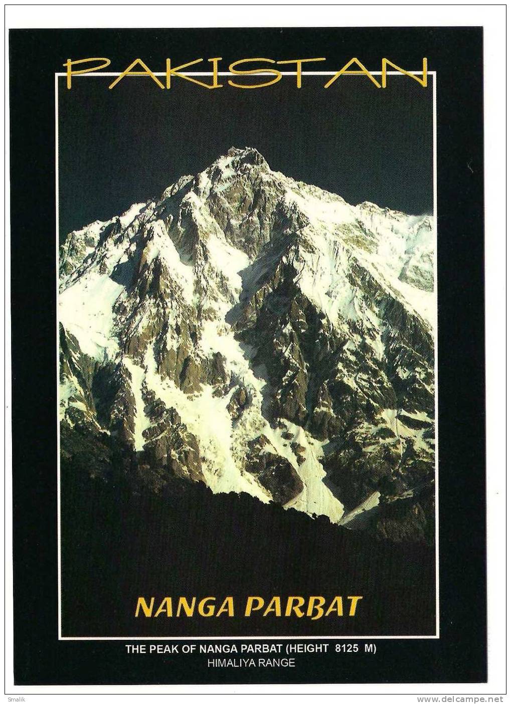 180L-Postcard, Mountains, Nanga Parbat, Himaliyan Range Pakistan Mint - Pakistán