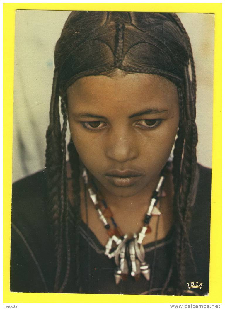 REPUBLIQUE DU NIGER - N°6316 JEUNE FILLE TARGI - Targui Young Girl - Cliché JM Bertrand édit Iris - Niger