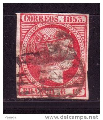 1853 Spain Mino 17 Thin Paper - Usati