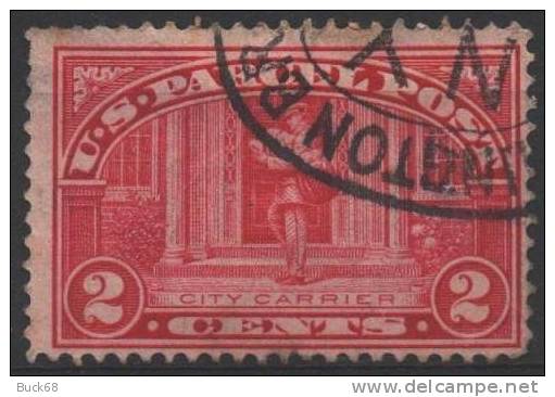 ETATS-UNIS USA  U. S. PARCEL POST Colis Postaux 02 (o) Facteur De Ville City Carrier - Reisgoedzegels