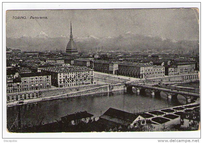 C59 Torino - Panorama - Old Mini Card  /  Scritta Ma Non Viaggiata - Multi-vues, Vues Panoramiques