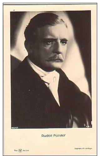 RUDOLF   FORSTER   # 1732   PUBLISHER  "LATVIA"  PH.  POSTCARD  (E257) - Schauspieler