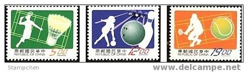 1997 Sport Stamps Badminton Tennis Bowling - Badminton