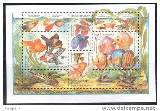 2003 CZECH REP.TROPICAL FISH SHEETLET - Blokken & Velletjes