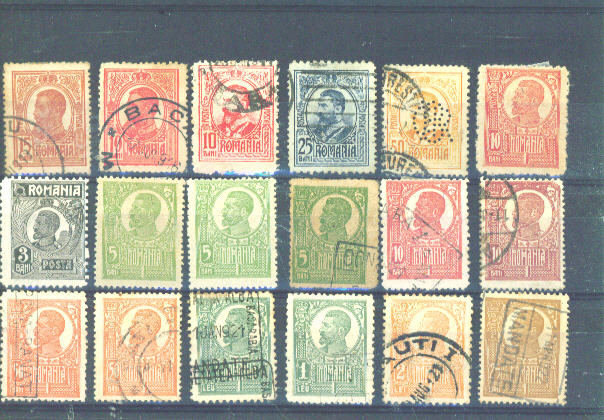 RUMANIA - 1920 To 1922 Values As Scans (Hinge Remainders) - Used Stamps