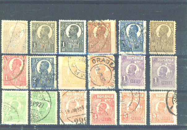 RUMANIA - 1920 To 1922 Values As Scans (Hinge Remainders) - Used Stamps