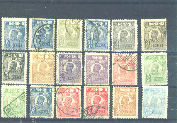 RUMANIA - 1920 To 1922 Values As Scans (Hinge Remainders) - Used Stamps