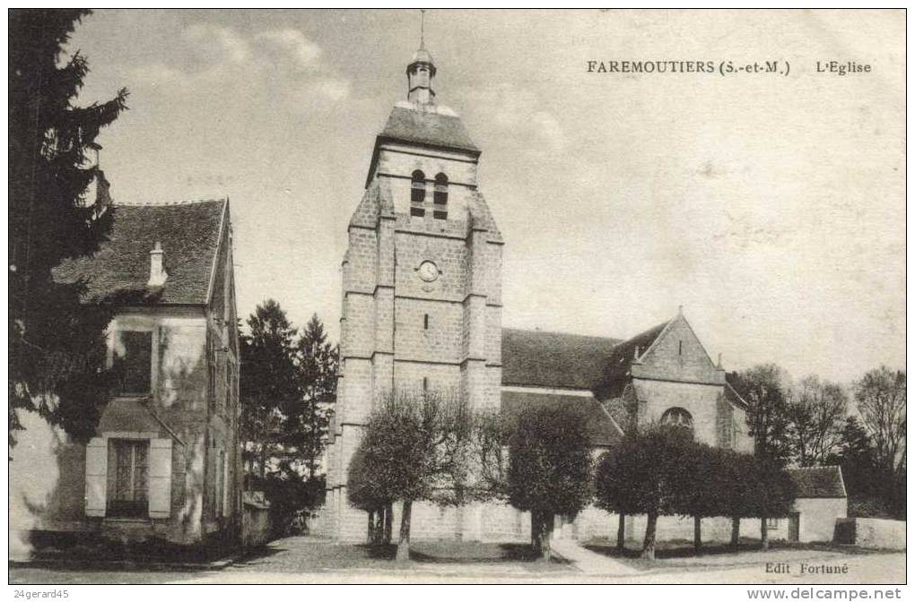 CPA FAREMOUTIERS (Seine Et Marne) - L´église - Faremoutiers