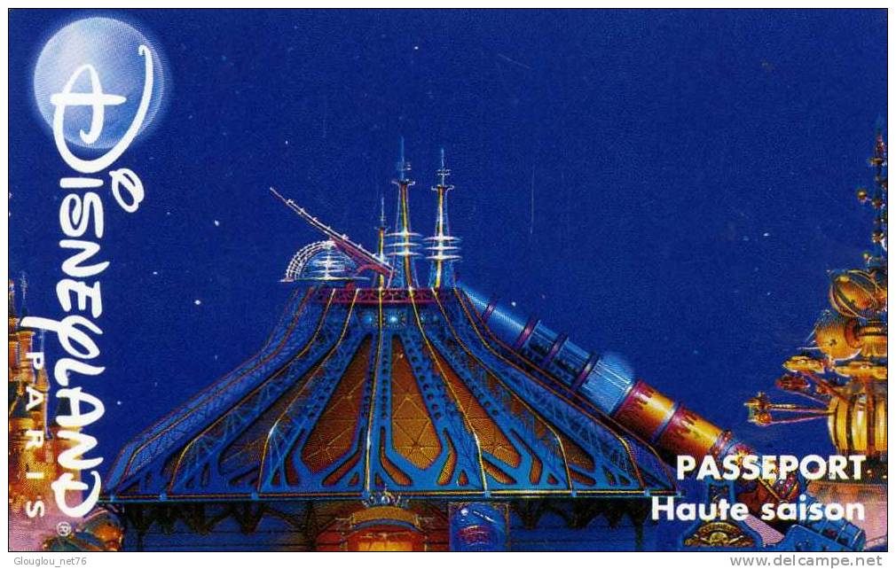 PASSEPORT DISNEY DISNEYLAND PASSEPORT HAUTE  SAISON  VOIR SCANER RECTO ET VERSO - Disney Passports