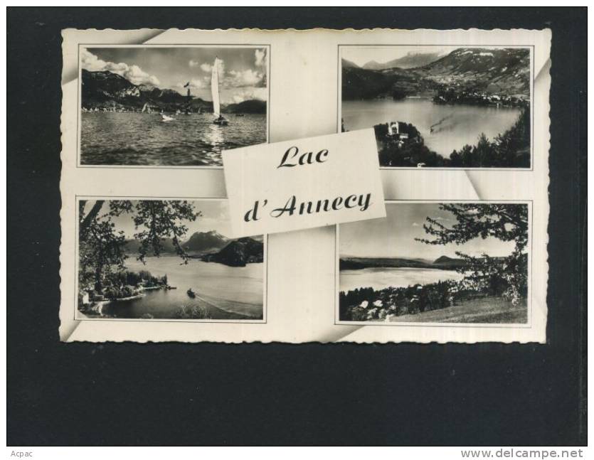 74  ANNECY  Carte Multi Vues Du Lac - Annecy