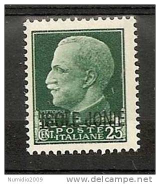 1941 ISOLE JONIE IMPERIALE 25 C MH * - RR7150 - Ionische Eilanden