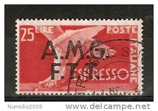 1947-48 TRIESTE A USATO ESPRESSO 25 LIRE - RR7174 - Posta Espresso