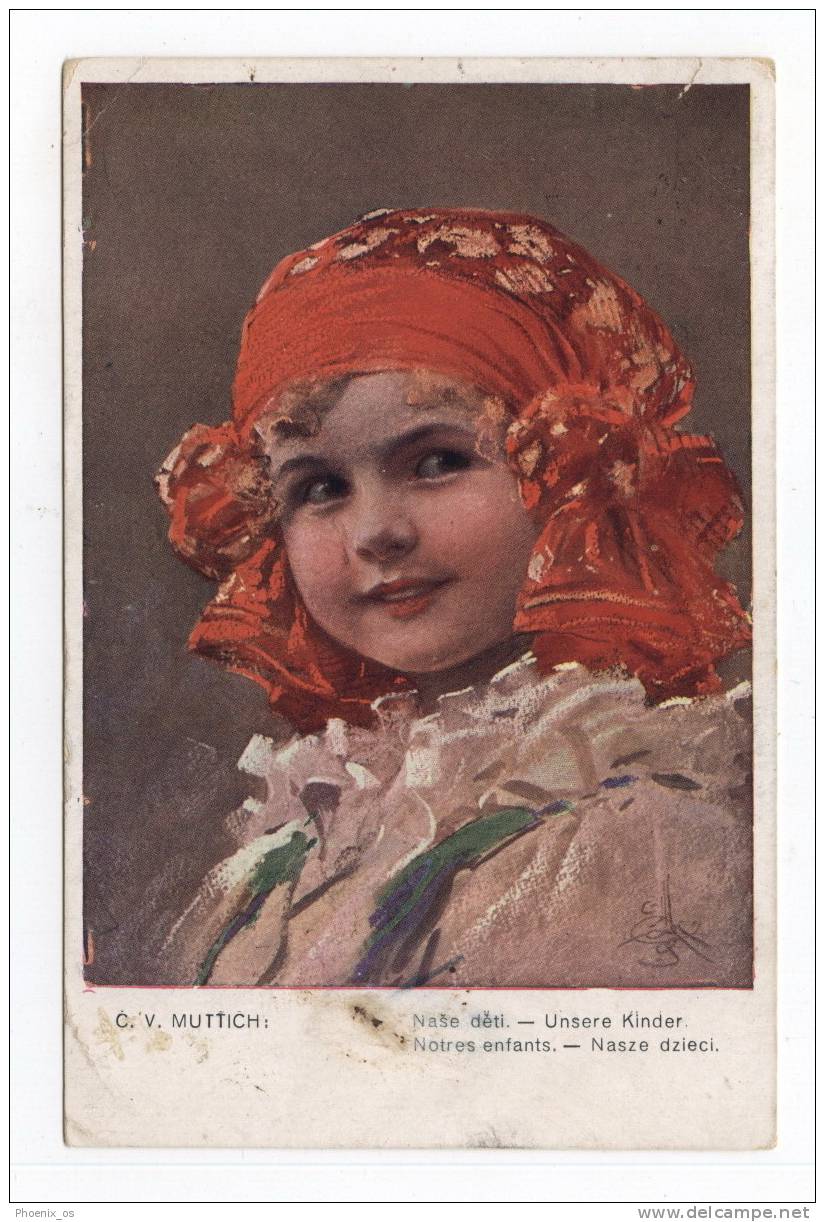 C.V.MUTTICH - Girl, 1917. - Muttich, C.V.