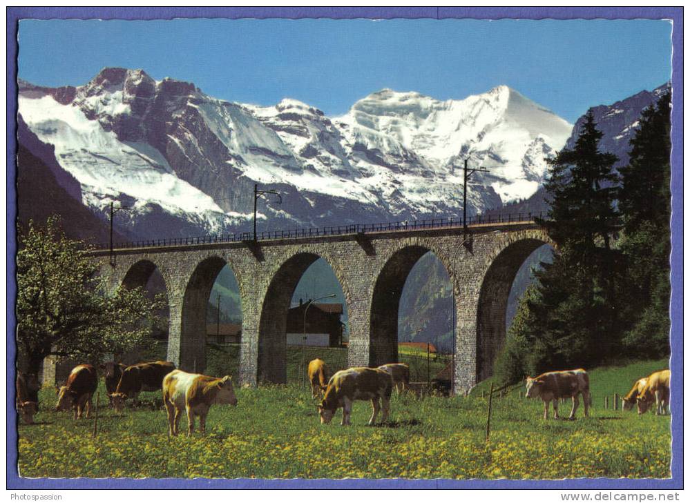 BLS (Bern - Lötschberg - Simplon) Kanderviadukt Bei Frutigen - Train - Bahn - Ouvrages D'Art