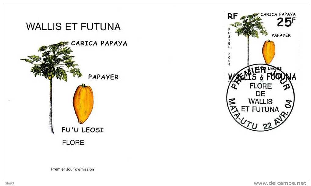 FDC - Wallis Et Futuna - Flore - Papayer - Fu'u Leosi - Carica Papaya - 25 F - FDC