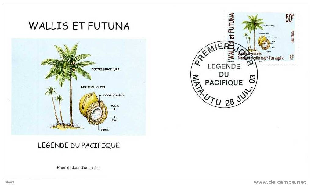 FDC - Wallis Et Futuna - Légende Du Pacifique - 2003 - 50 F - FDC