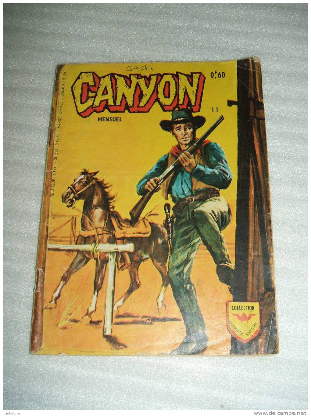 CANYON N° 11 - Editions AREDIT - Collection Courage Exploit - Mai 1969 - Arédit & Artima