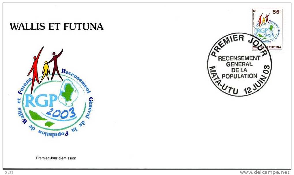 Lot 3 FDC - Wallis Et Futuna - Recencement + 40ème Ann. Territoire + Hea Fruit - FDC