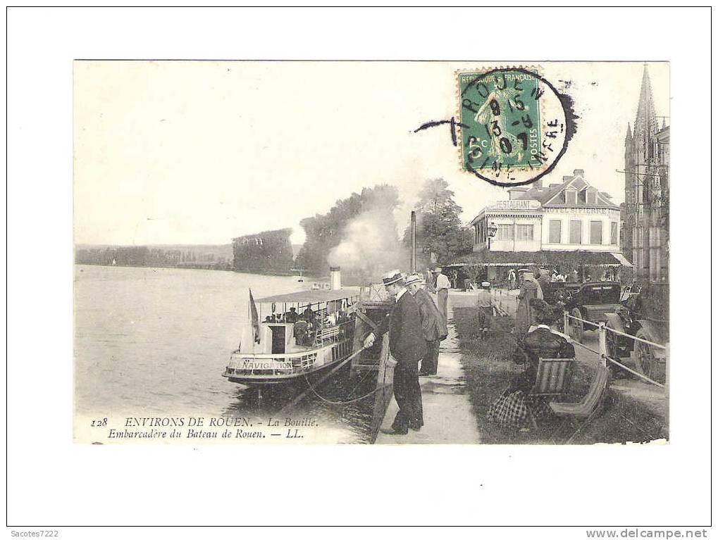 LA BOUILLE - Embarcadère Du Bateau De ROUEN - - La Bouille