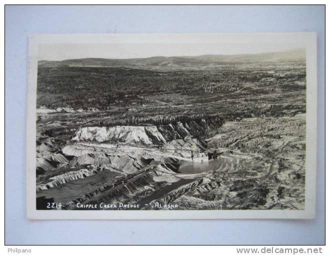 Real Photo            Cripple Creek Dredge Alaska   1953 Cancel - Other & Unclassified