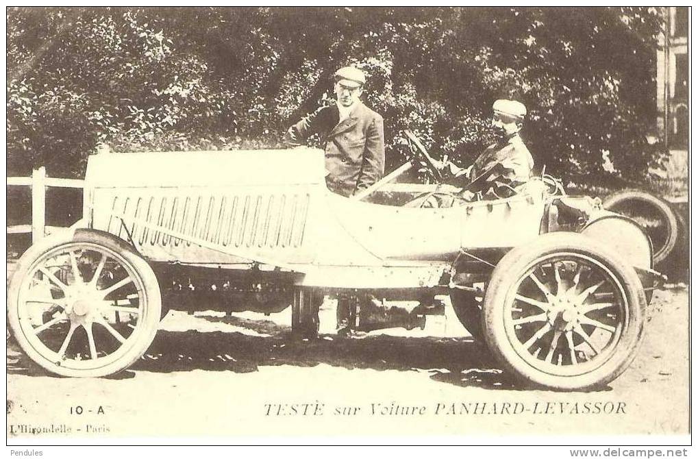 TESTE SUR VOITURE ..... PANHARD LE VASSOR    REPRODUCTION   153 V - Sonstige & Ohne Zuordnung