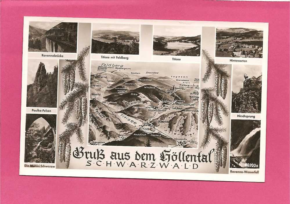 GRUB AUS DEM HOLLENTAL .  SCHWARZWALD - Verlag Erwin Burda Freigurg, Echte AGFA Photographe - Höllental