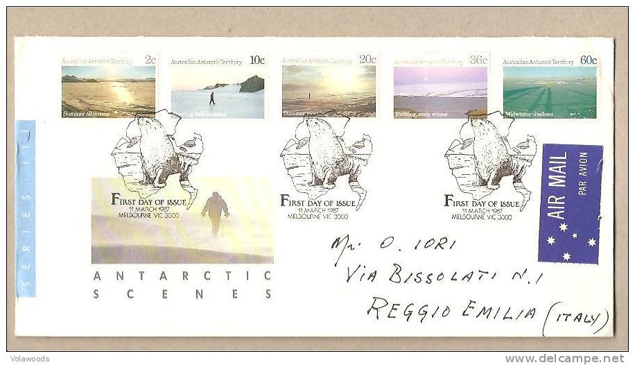 A.A.T. - Busta Con Annullo Speciale Viaggiata Raccomandata: Scenari Antartici III° Serie - Lettres & Documents