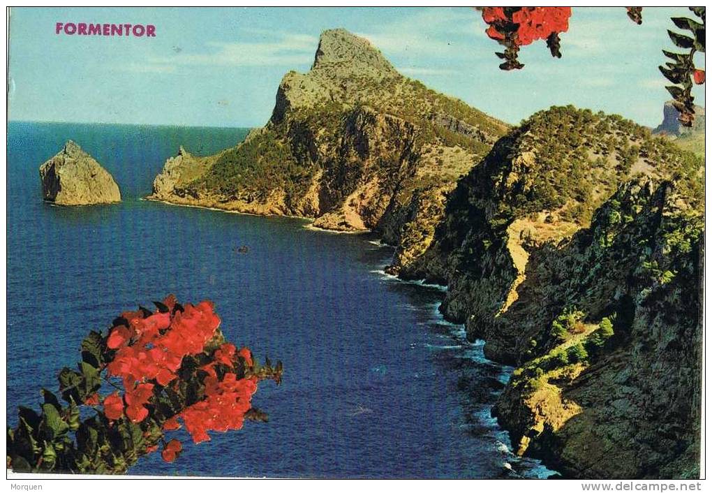 Postal FORMENTOR (Mallorca) Baleares 1975. Fechador Tipo Ingles - Formentera