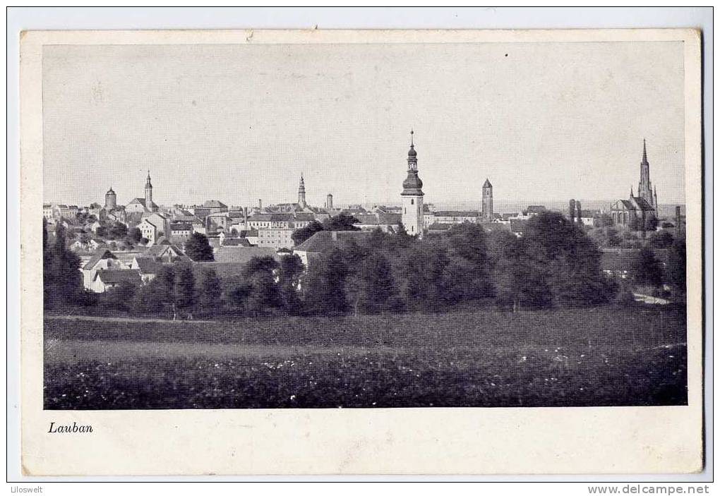 Lauban Luban Panorama 1924 - Polen