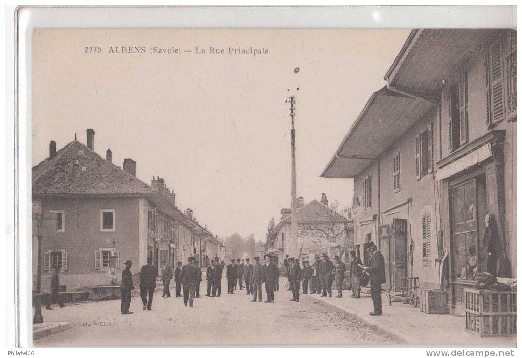 SAVOIE  ALBENS  RUE PRINCIPALE ANIMEE  CARTE NEUVE - Albens