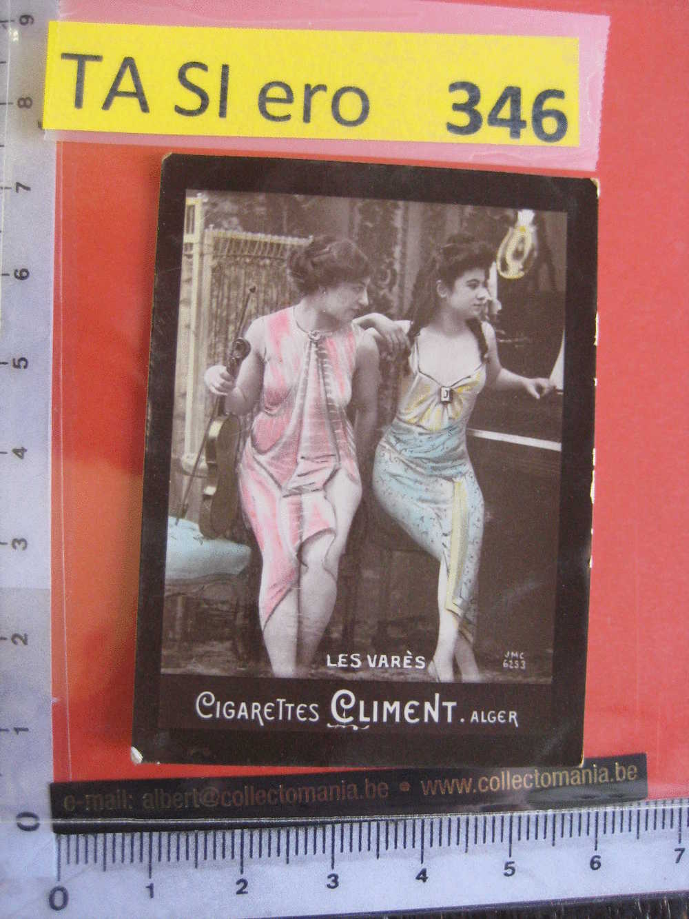 LES Varés - JMC 6253  -  CLIMENT    Erotic EROTIQUE Carte REAL PHOTO  Tobacco Card  ALGER Risqué Nue Naked - Other Brands