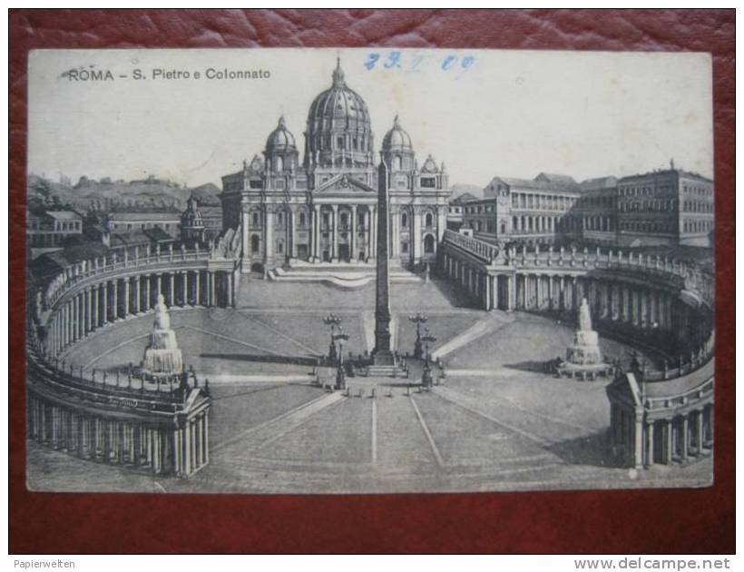 Roma - Künstlerkarte S Pietro E Colonnato - San Pietro