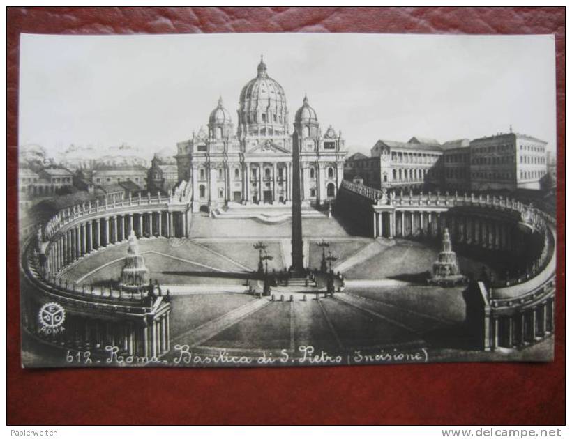 Roma - Künstlerkarte Basilica Di S Pietro - San Pietro