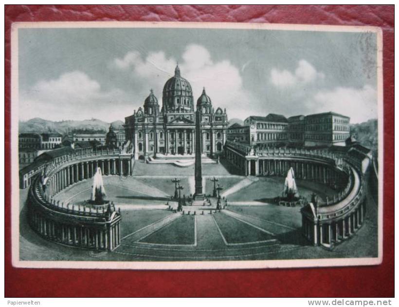 Roma - Künstlerkarte Citta´ Del Vaticano: Basilica Di S Pietro - San Pietro