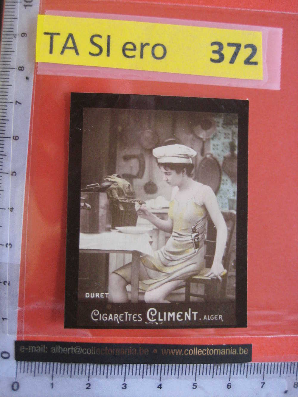 DURET Sitting , Chef -   CLIMENT    Erotic EROTIQUE Carte REAL PHOTO  Tobacco Card  ALGER Risqué Nue Naked - Autres Marques