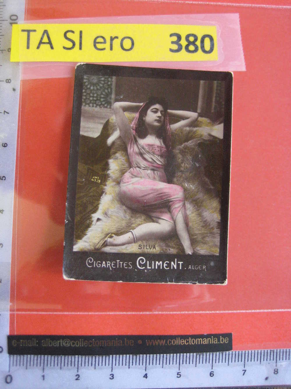 SILVA - JMC 4939    -   CLIMENT    Erotic EROTIQUE Carte REAL PHOTO  Tobacco Card  ALGER Risqué Nue Naked - Other Brands