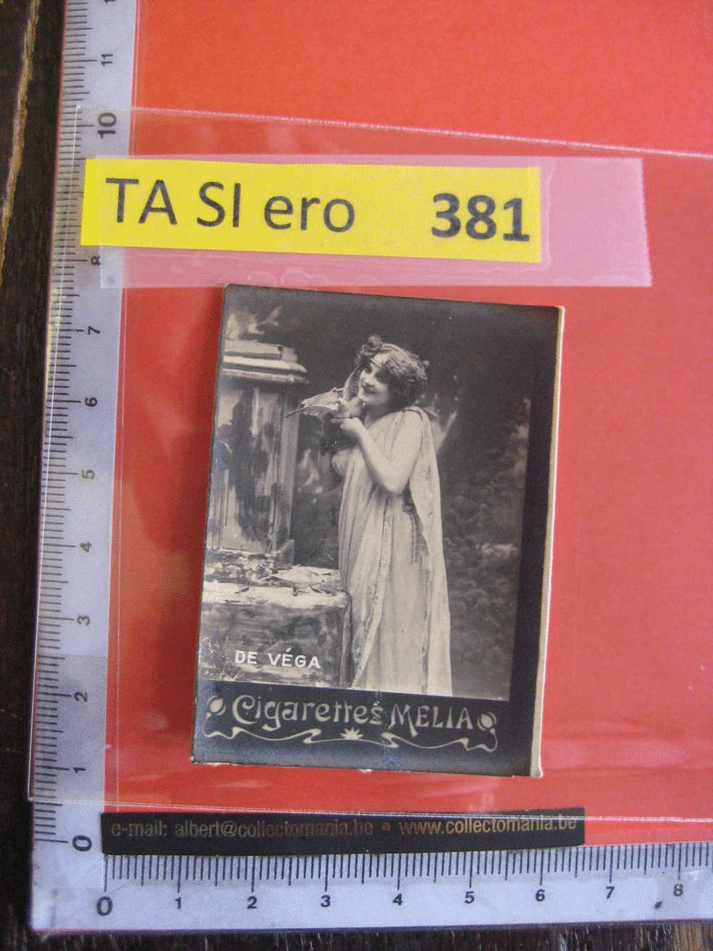 De Véga - Mélia -  Erotic EROTIQUE Carte REAL PHOTO  Tobacco Card  ALGER Risqué Nue Naked - Other Brands