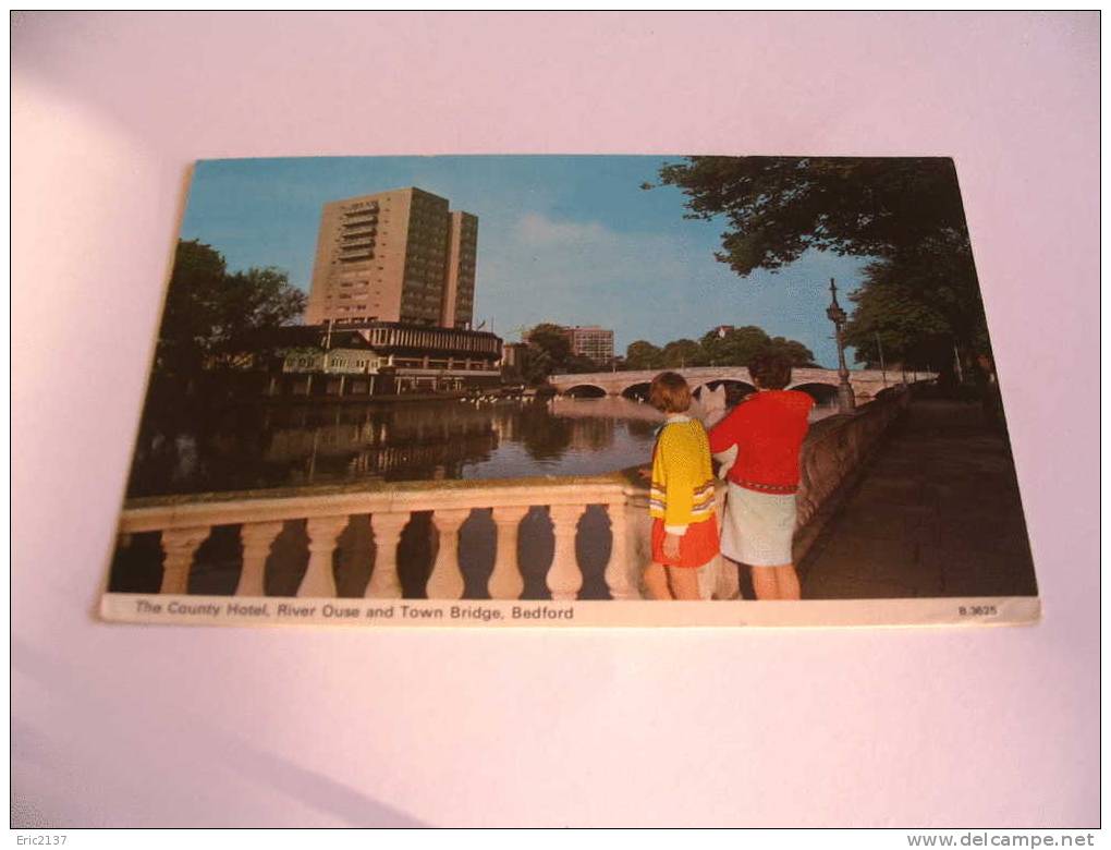 The County Hotel, River Ouse And Town Bridge - Bedford - Bedford