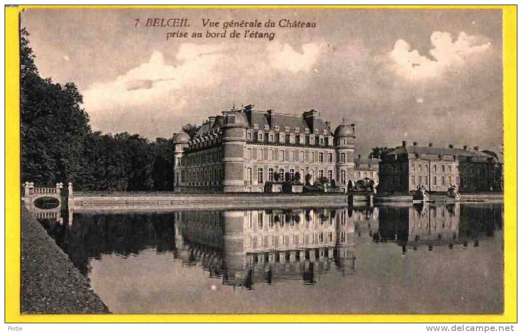 * Beloeil (Hainaut - Henegouwen) * (Edit. Georges Dath, Nr 7) Vue Générale Du Chateau Prise Au Bord De L'étang, Kasteel - Beloeil