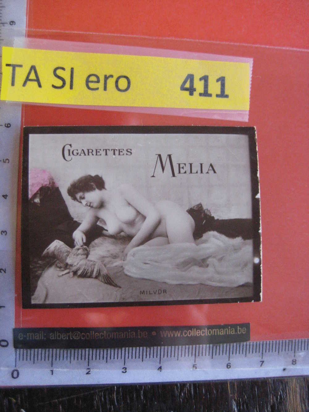 MIlVOR Magic Realism Bird  - MELIA -  Erotic EROTIQUE Carte REAL PHOTO  Tobacco Card  ALGER Risqué Nue Naked - Other Brands